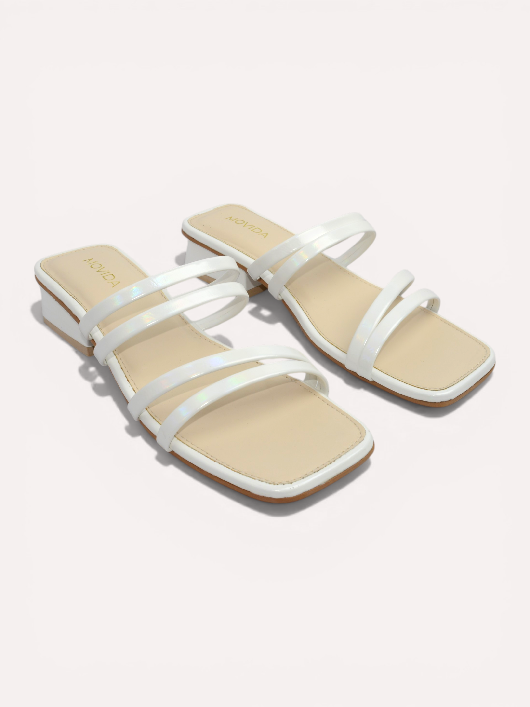 Heel Straps Sandle Strap Sandal - White