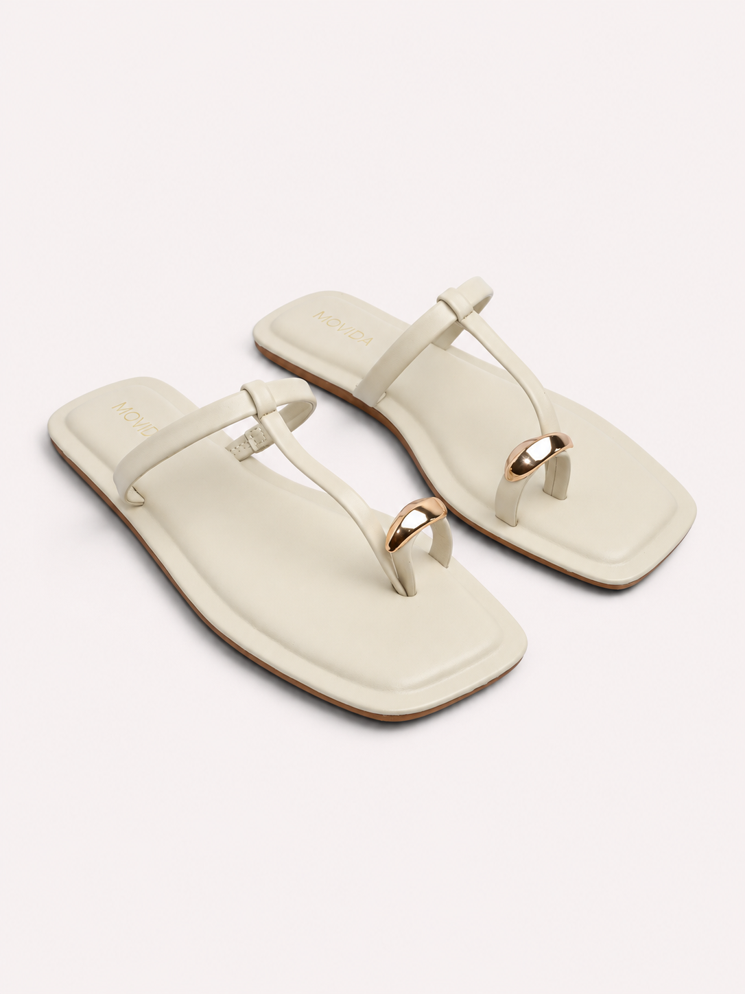 Sable Gold Shell T-Bar  Thong Sandal – Cool Grey