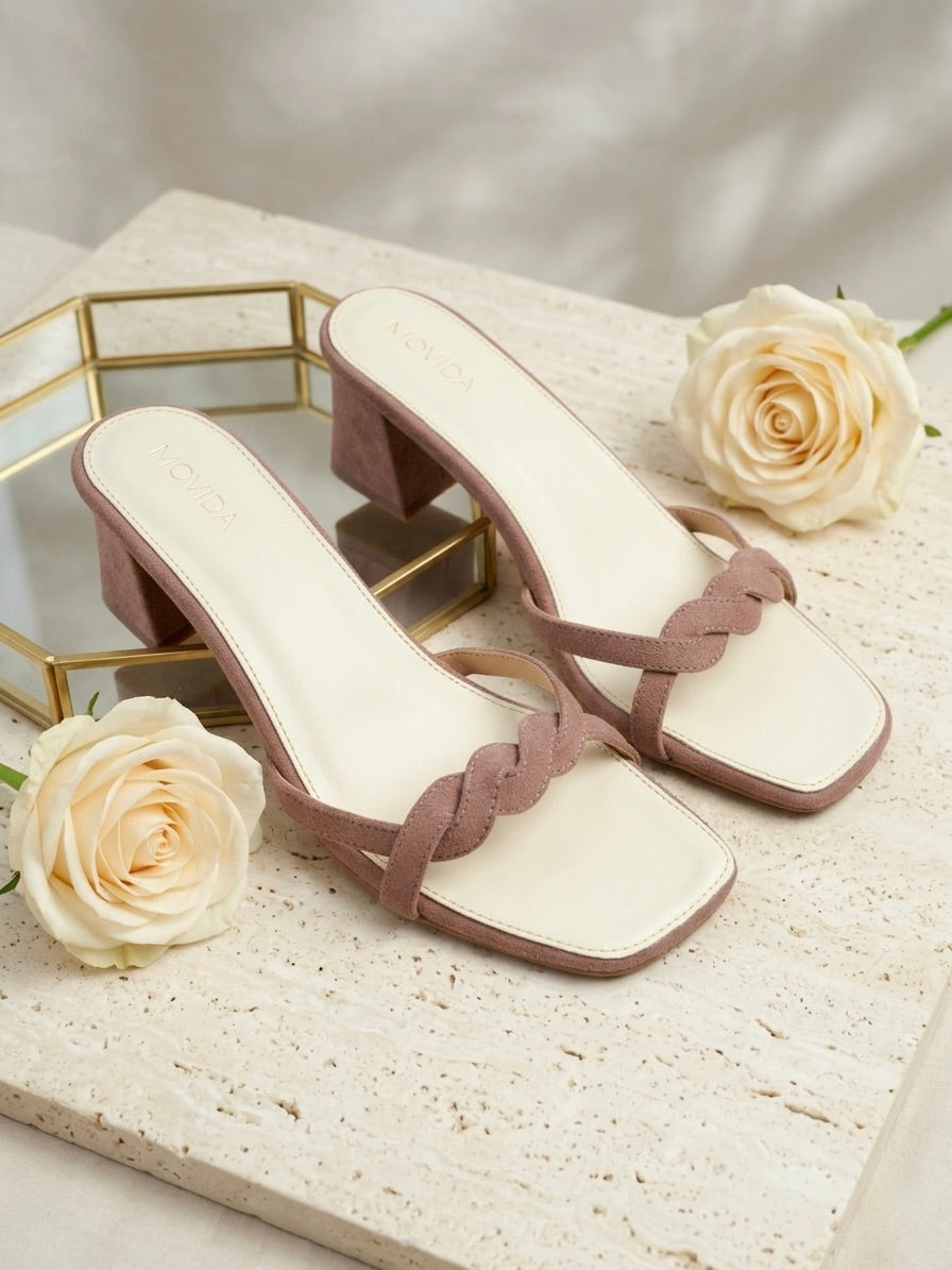 Heel Strap Slide - Coral