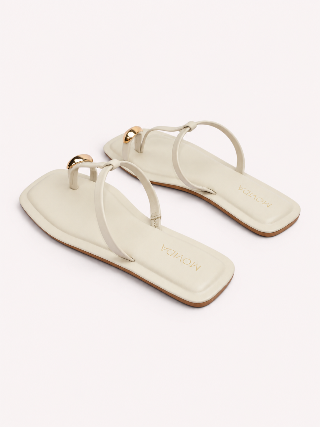 Sable Gold Shell T-Bar  Thong Sandal – Cool Grey