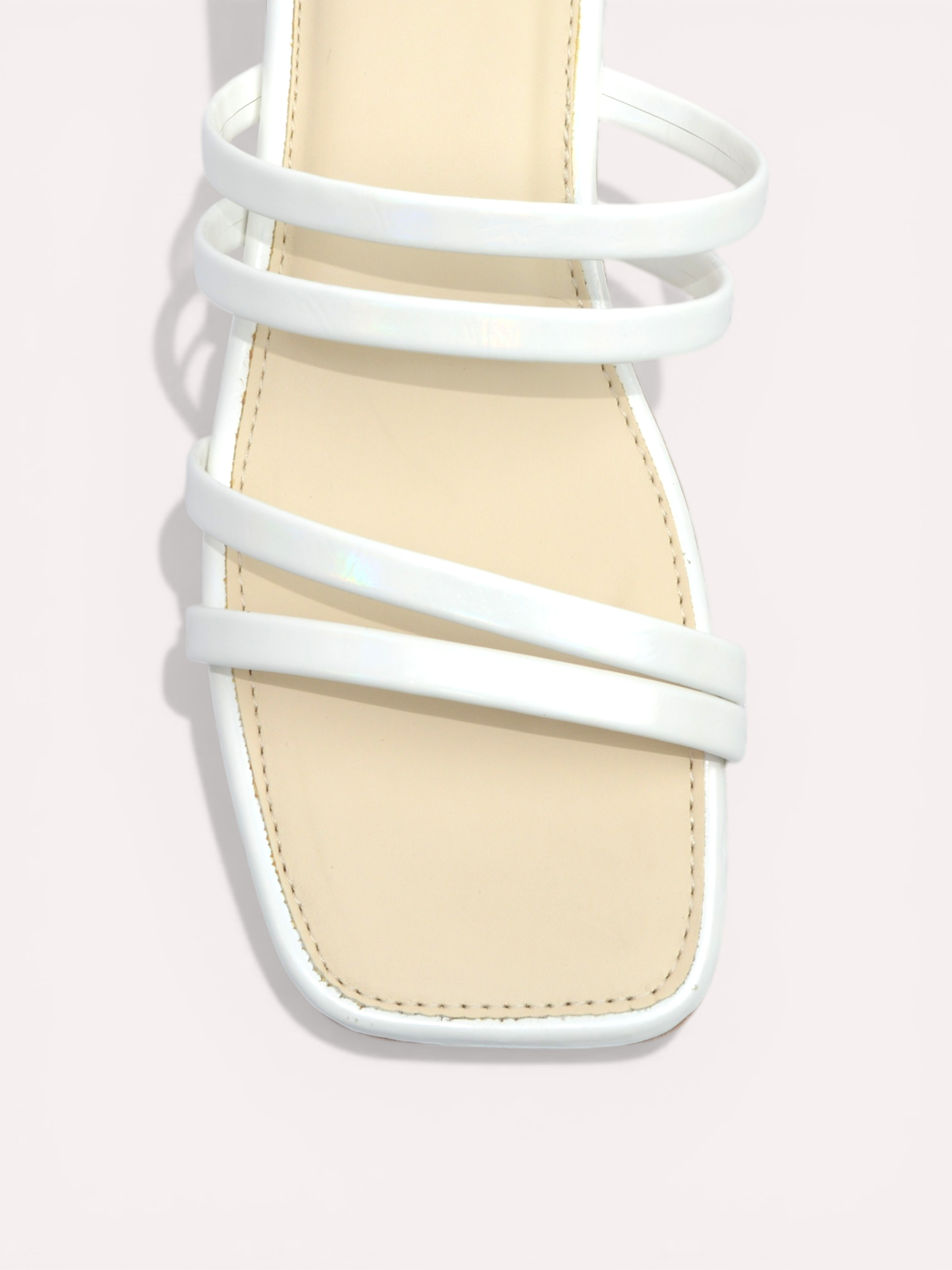 Heel Straps Sandle Strap Sandal - White