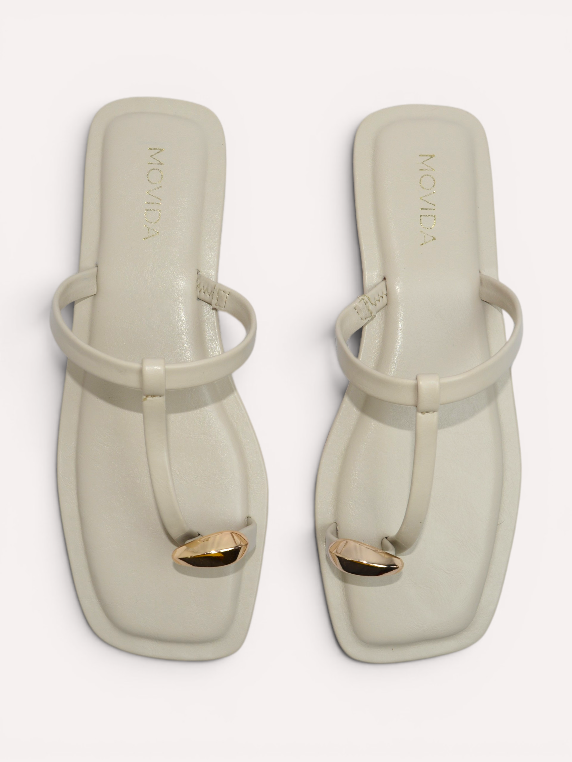 Sable Gold Shell T-Bar  Thong Sandal – Cool Grey