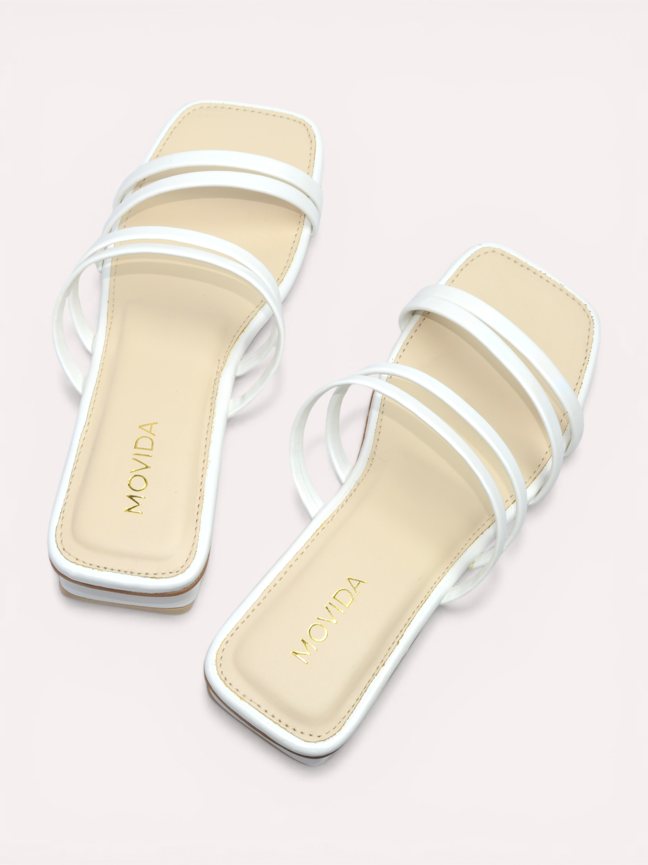 Heel Straps Sandle Strap Sandal - White