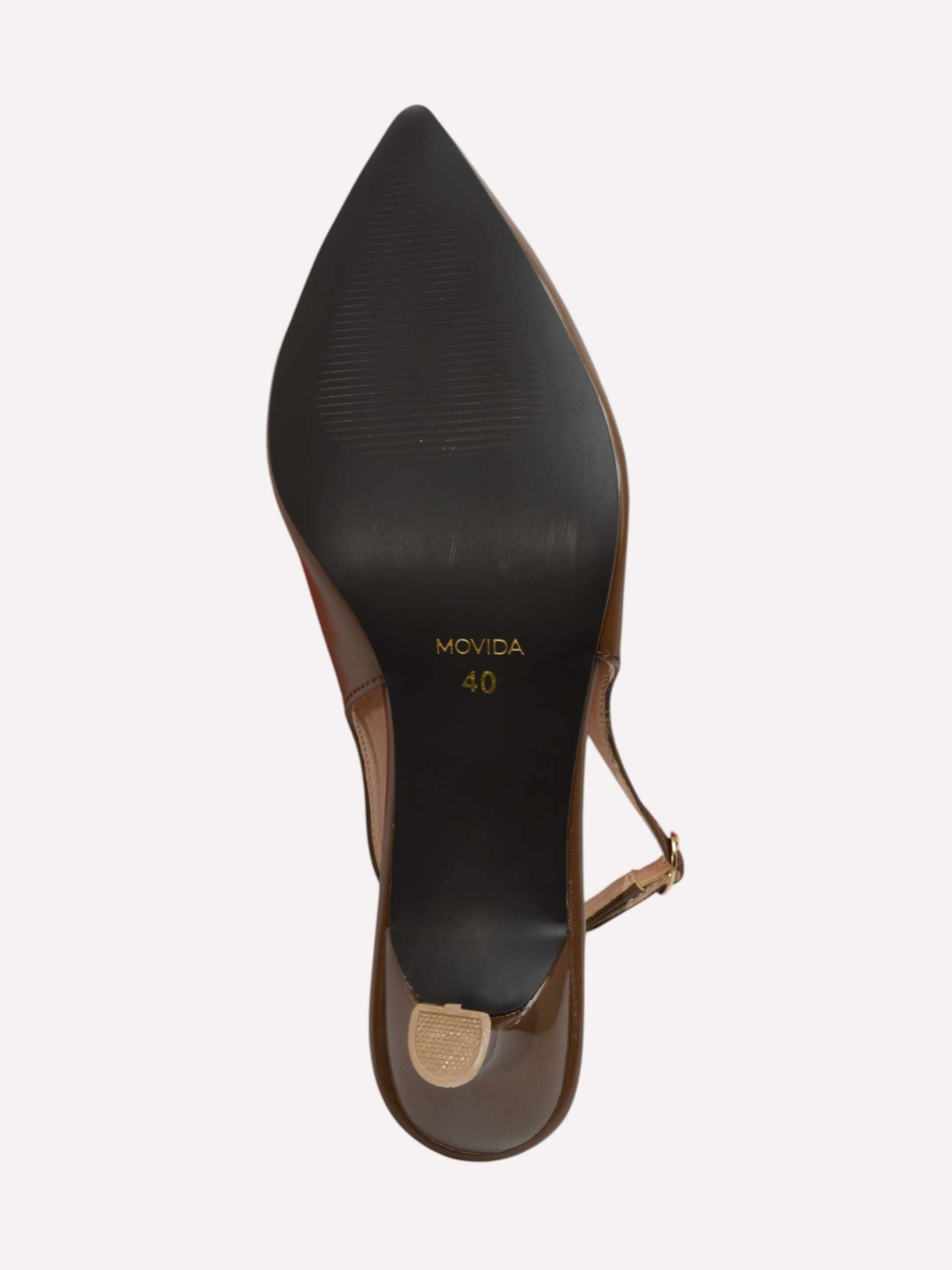 Celeste Kitten Heel Slingback –  Brown