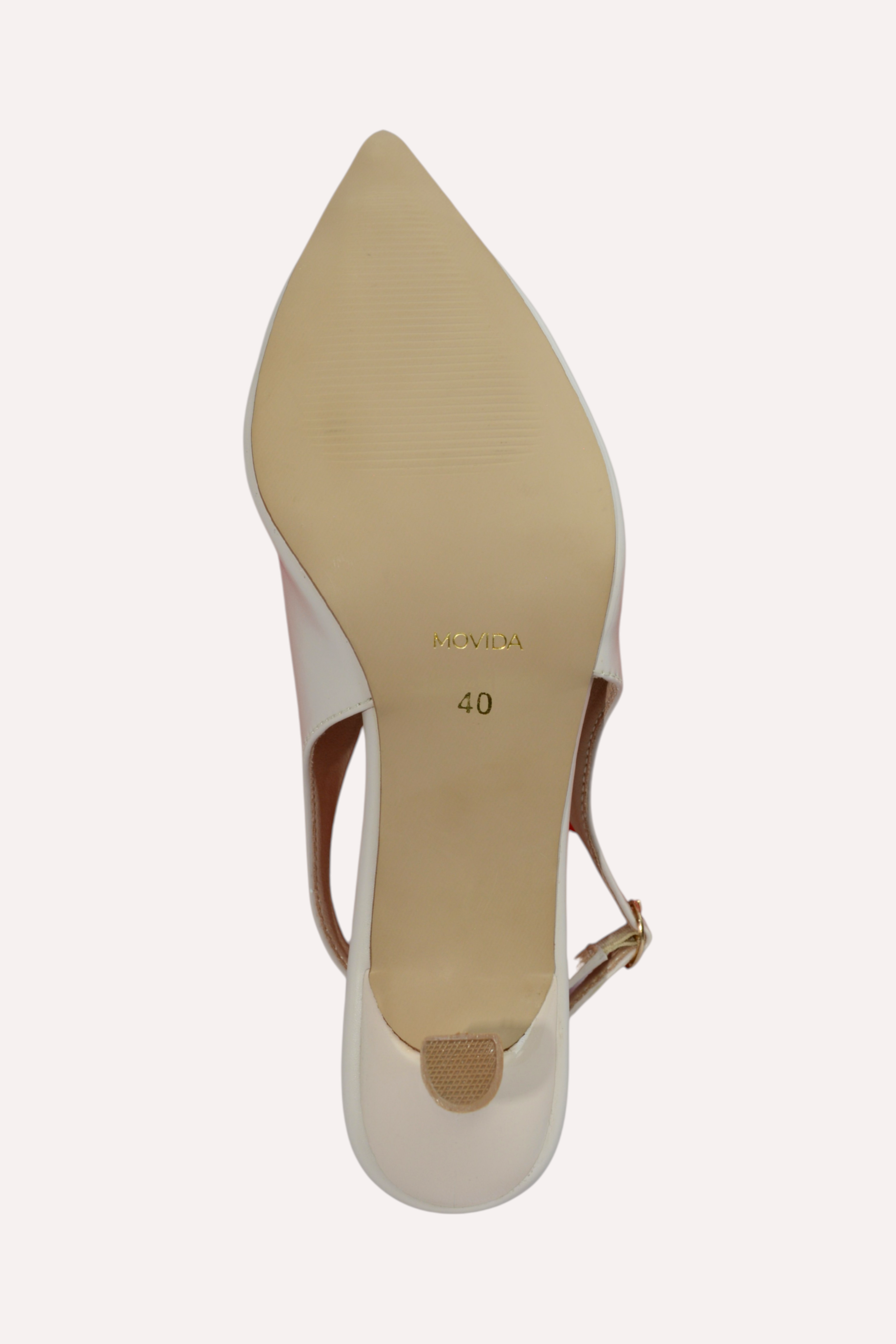 Celeste Kitten Heel Slingback – Cream
