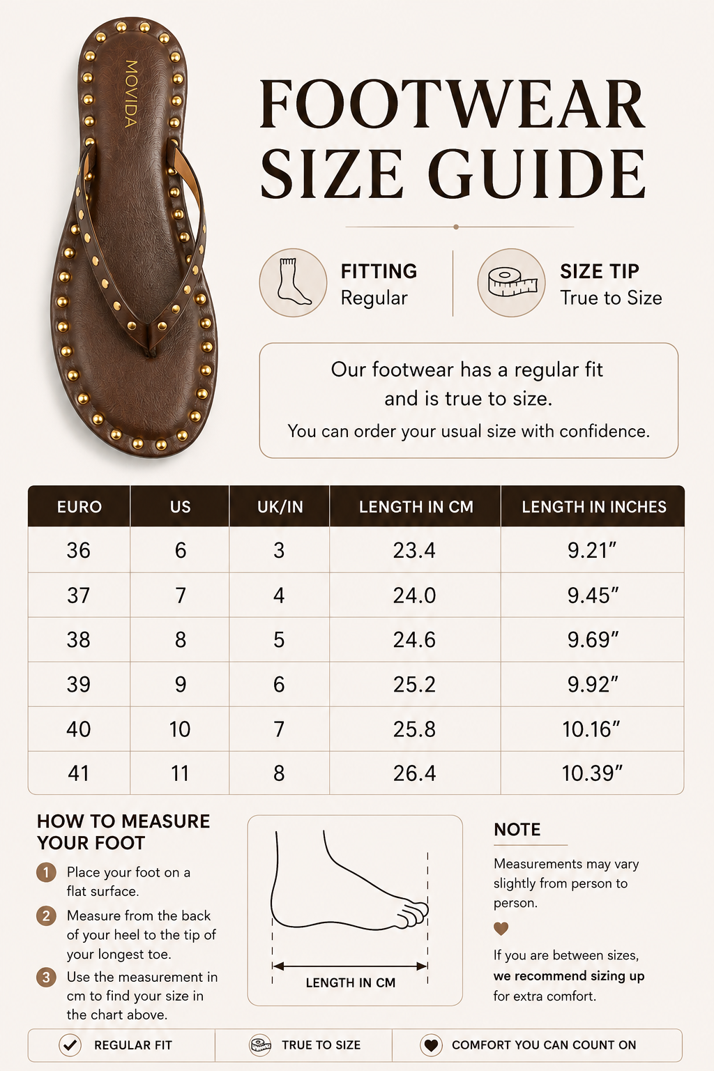 Flat V Straps Strap with Studs Sandal - Brown